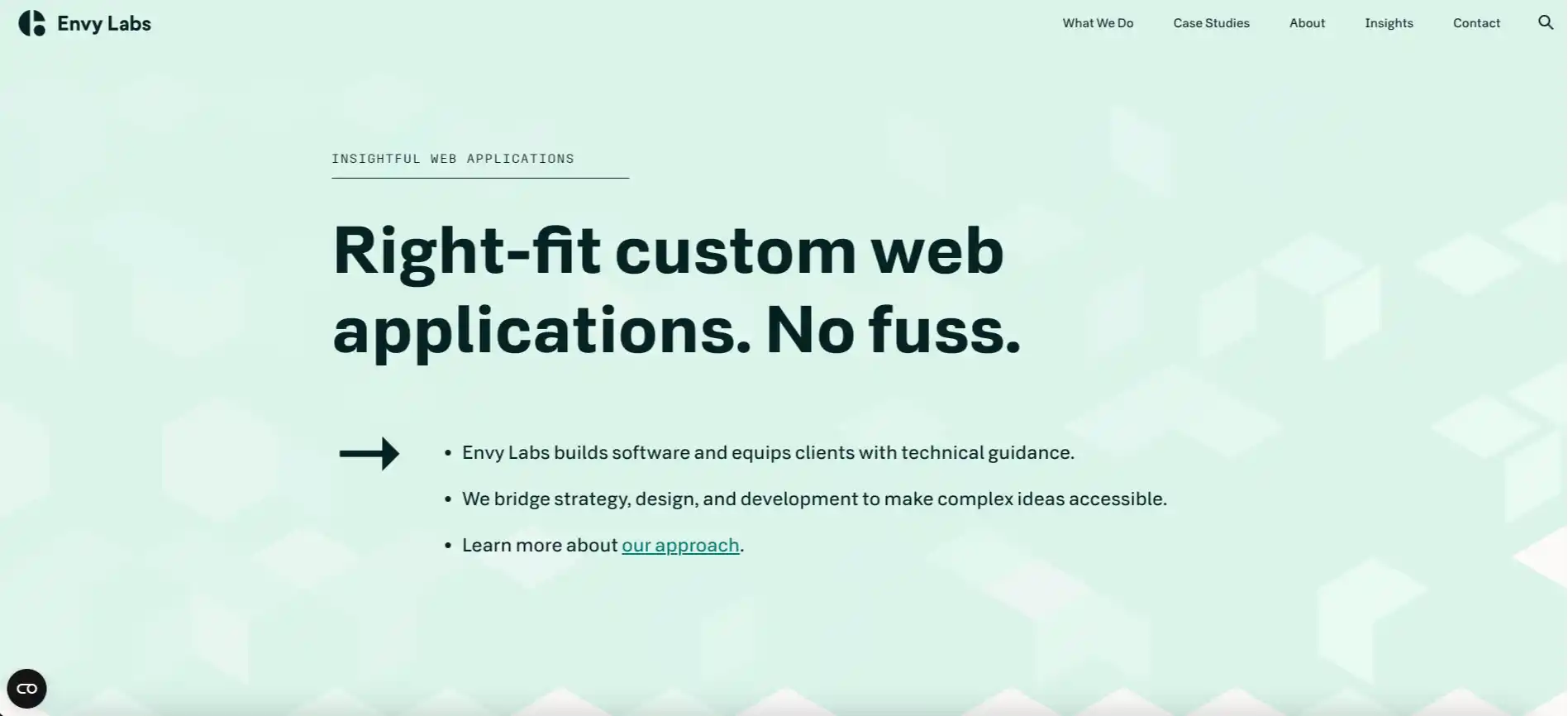 envylabs home page screenshot